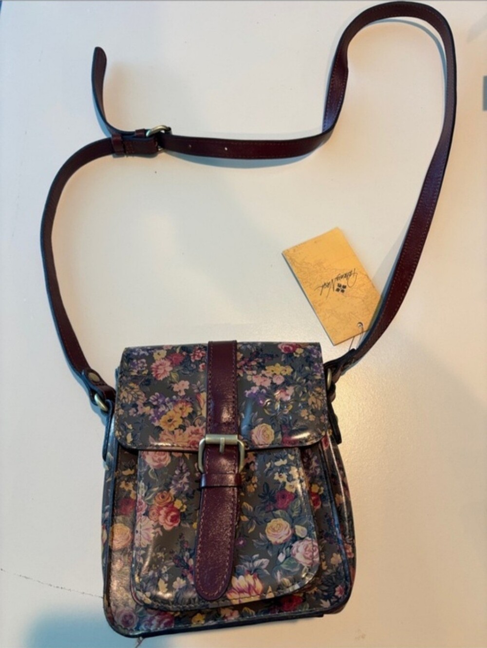 NWT Patricia Nash Floral Crossbody with Strap